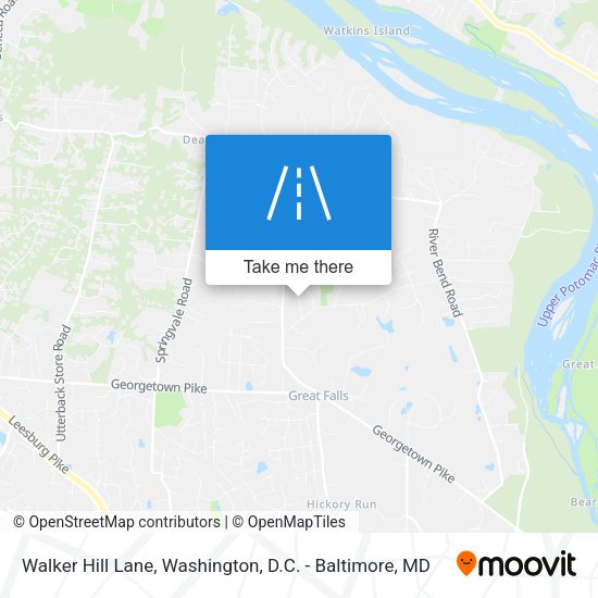 Walker Hill Lane map