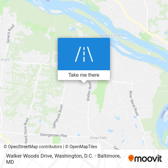 Walker Woods Drive map