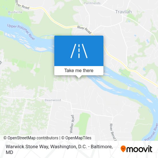 Warwick Stone Way map