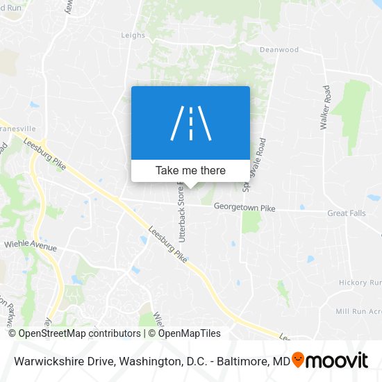 Warwickshire Drive map