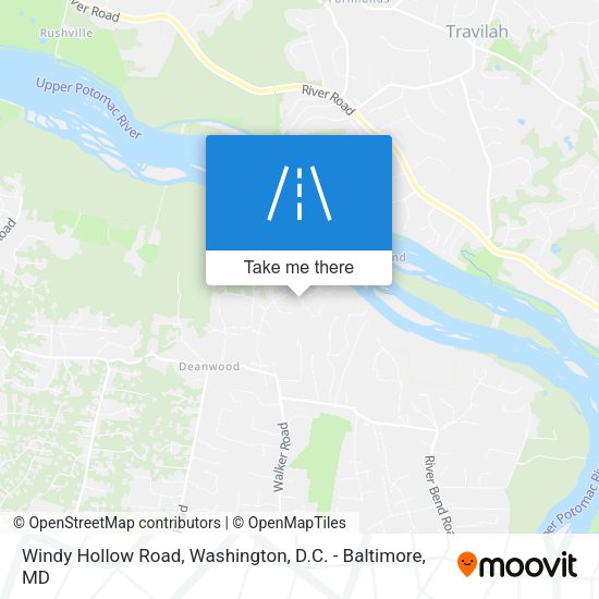 Windy Hollow Road map