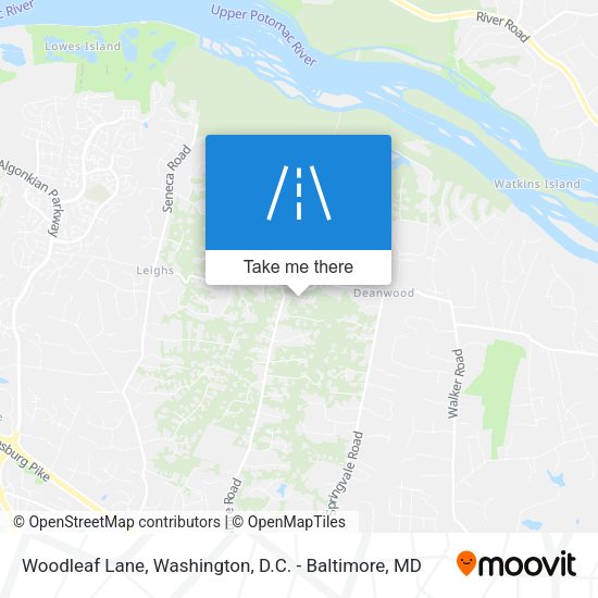 Woodleaf Lane map