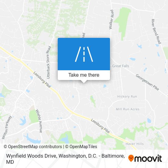 Wynfield Woods Drive map