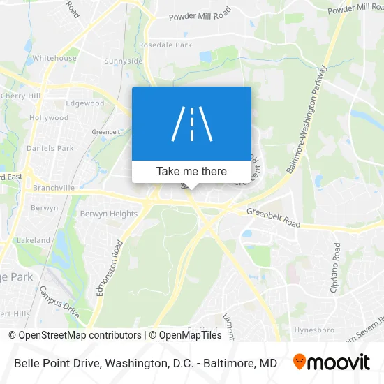 Belle Point Drive map