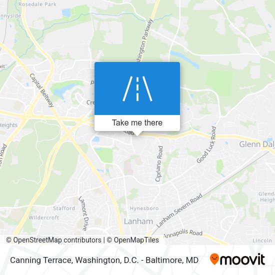 Canning Terrace map