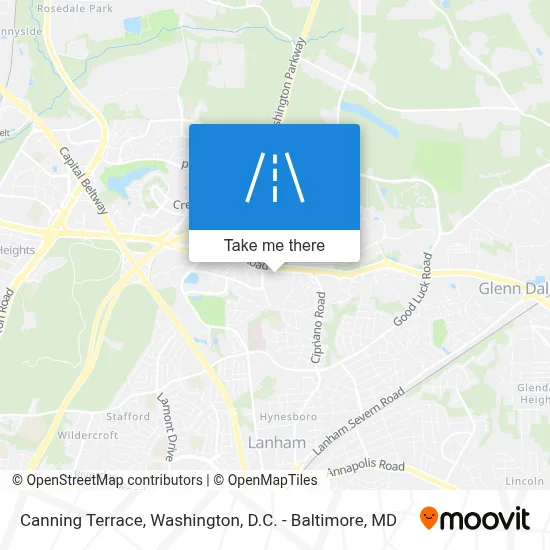 Canning Terrace map