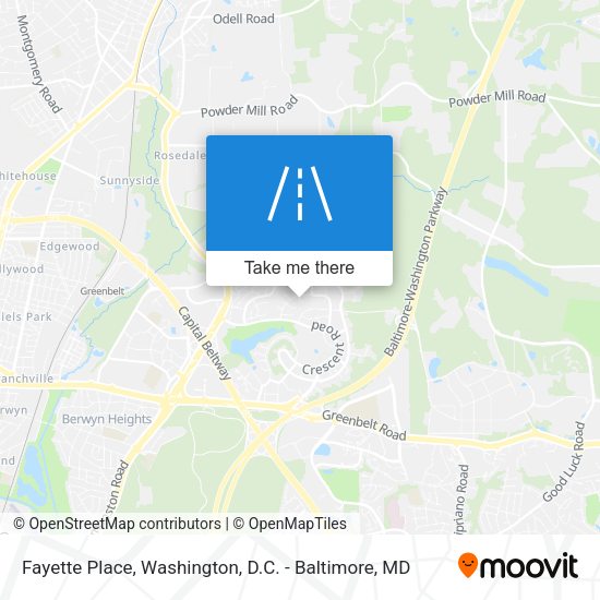 Fayette Place map