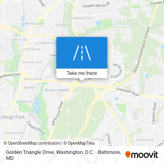 Mapa de Golden Triangle Drive