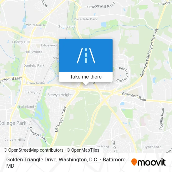 Golden Triangle Drive map
