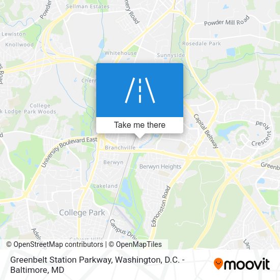 Mapa de Greenbelt Station Parkway