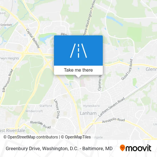 Greenbury Drive map