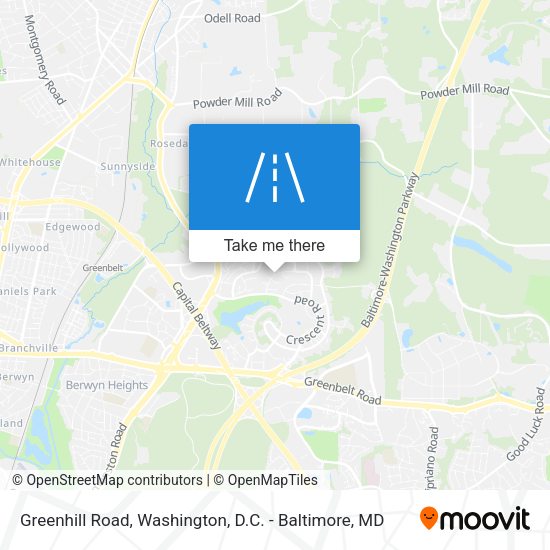 Greenhill Road map