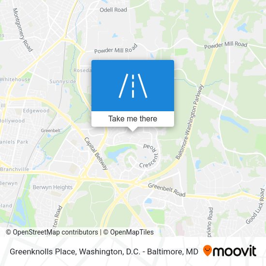 Greenknolls Place map