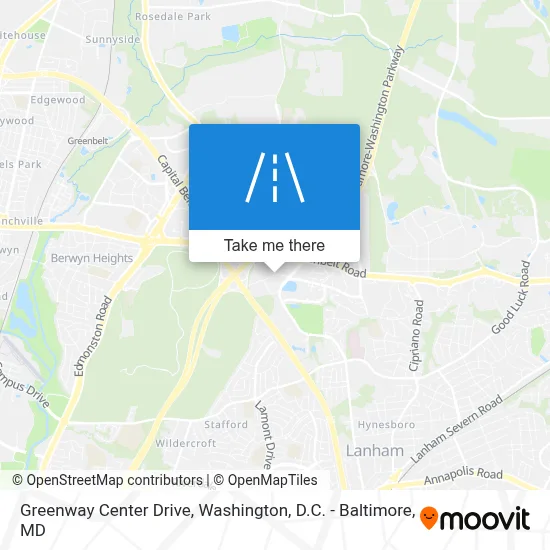 Greenway Center Drive map