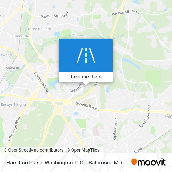 Hamilton Place map