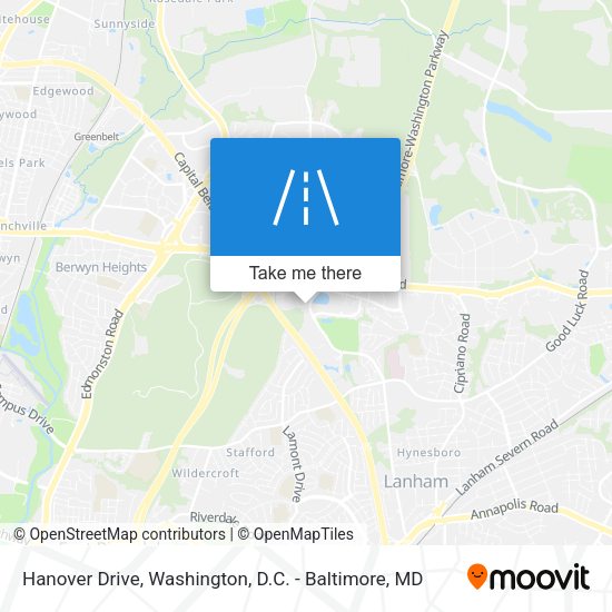 Mapa de Hanover Drive