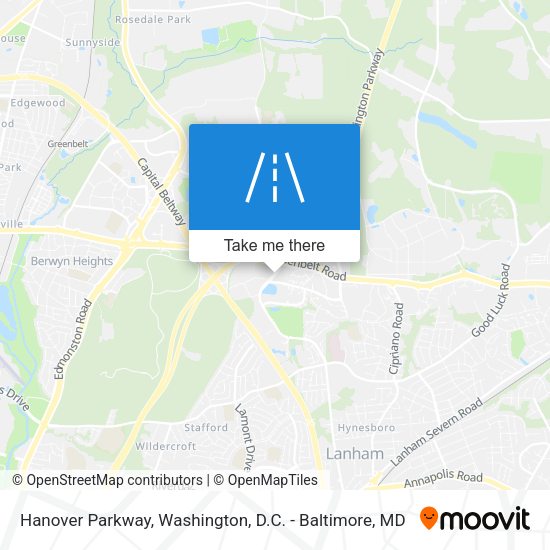 Mapa de Hanover Parkway