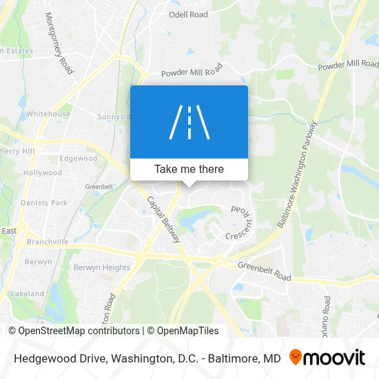 Hedgewood Drive map