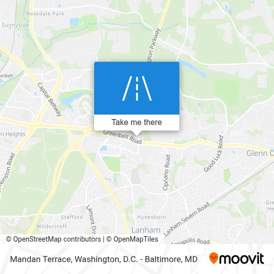 Mandan Terrace map