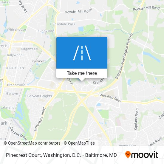 Pinecrest Court map