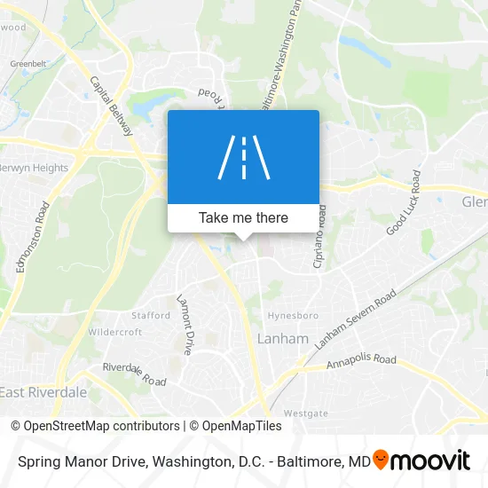 Spring Manor Drive map