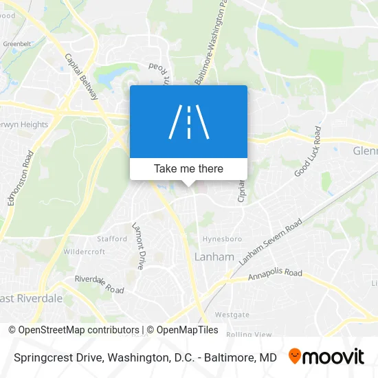 Springcrest Drive map