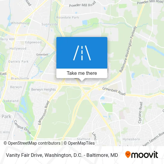 Vanity Fair Drive map