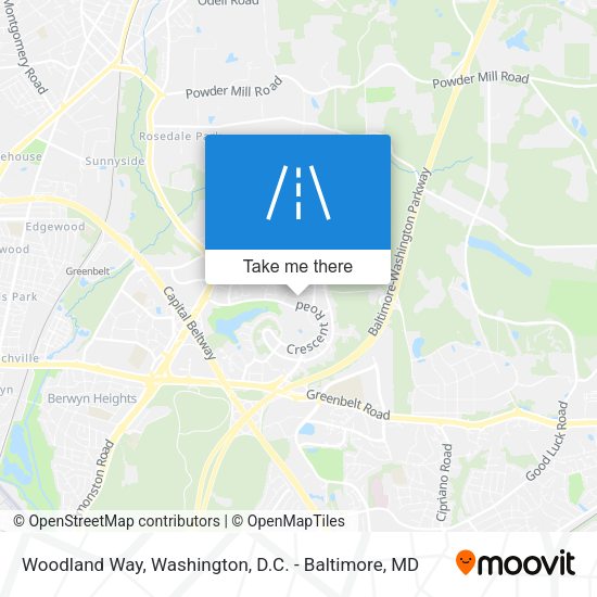 Woodland Way map
