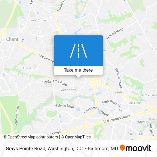 Grays Pointe Road map