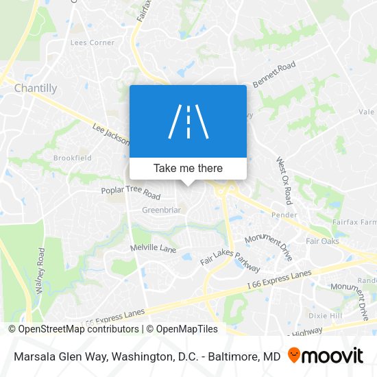Marsala Glen Way map