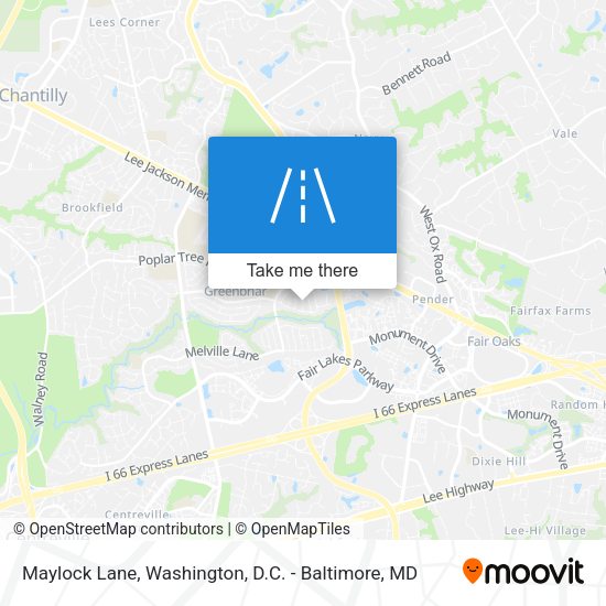 Maylock Lane map