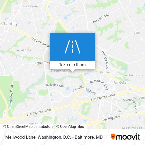Mellwood Lane map