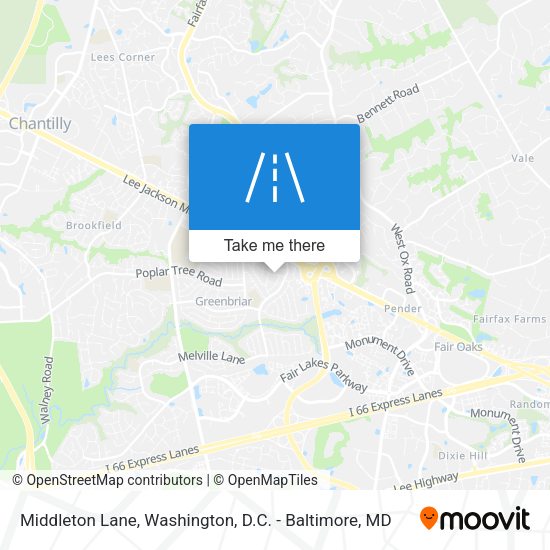 Mapa de Middleton Lane