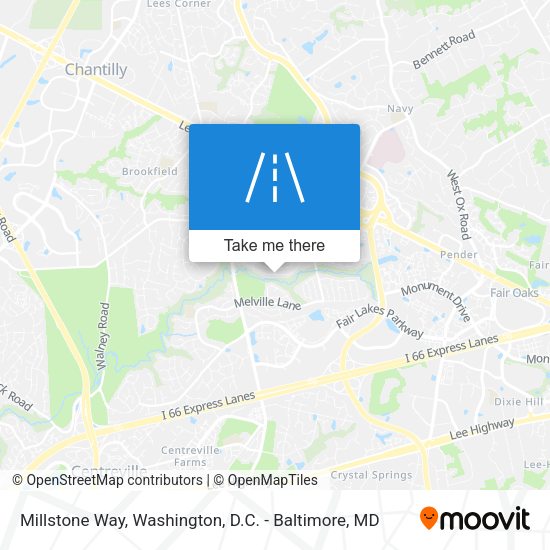 Millstone Way map