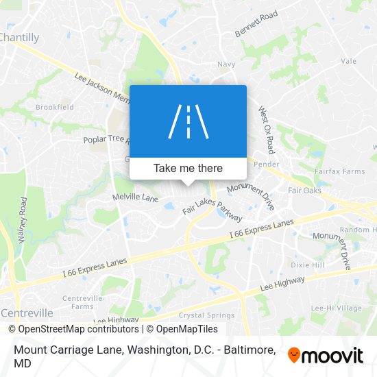 Mount Carriage Lane map