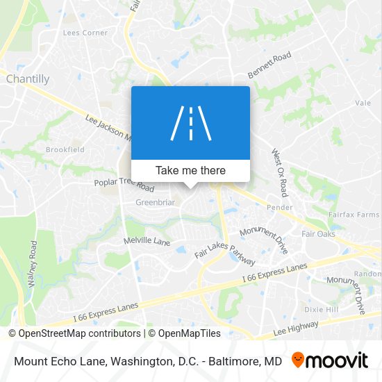 Mount Echo Lane map