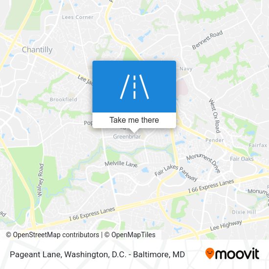 Pageant Lane map