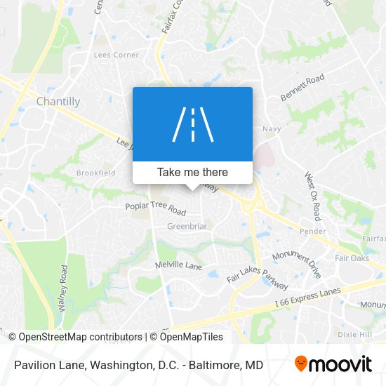 Mapa de Pavilion Lane
