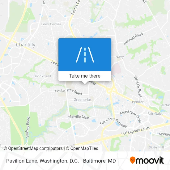 Pavilion Lane map