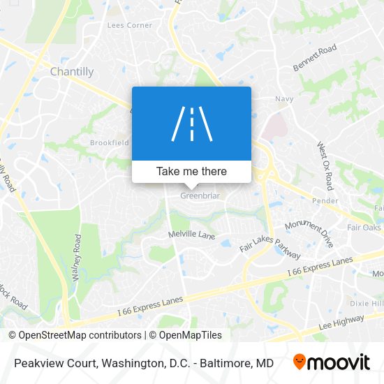 Mapa de Peakview Court