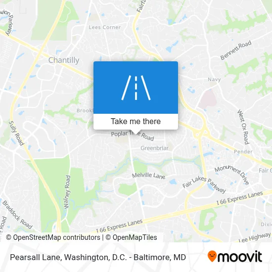 Pearsall Lane map