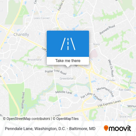 Mapa de Penndale Lane