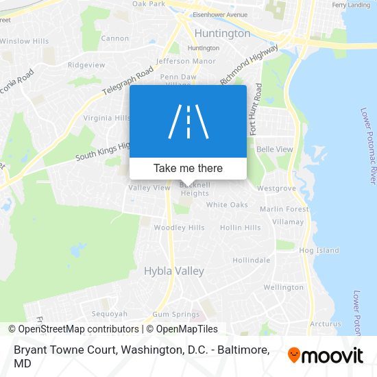 Mapa de Bryant Towne Court