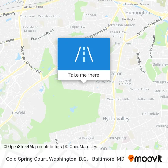 Cold Spring Court map