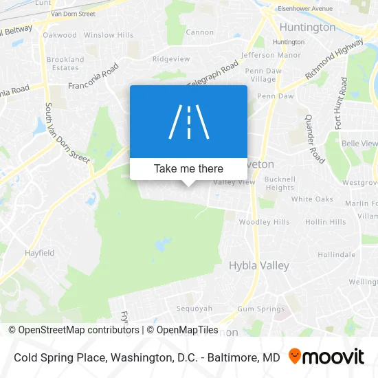 Cold Spring Place map