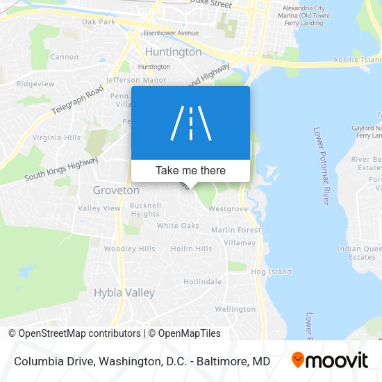 Columbia Drive map