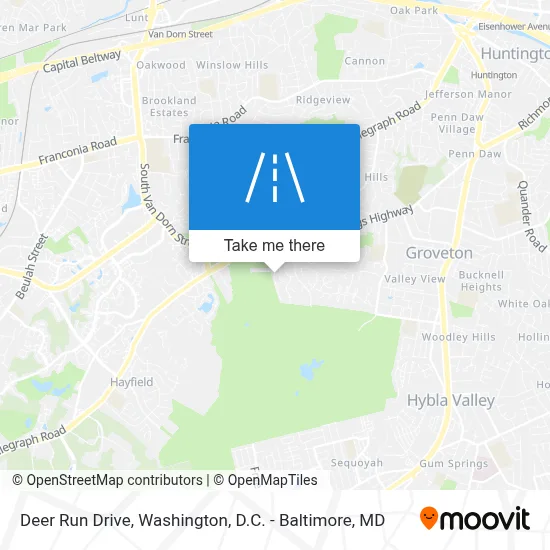 Deer Run Drive map