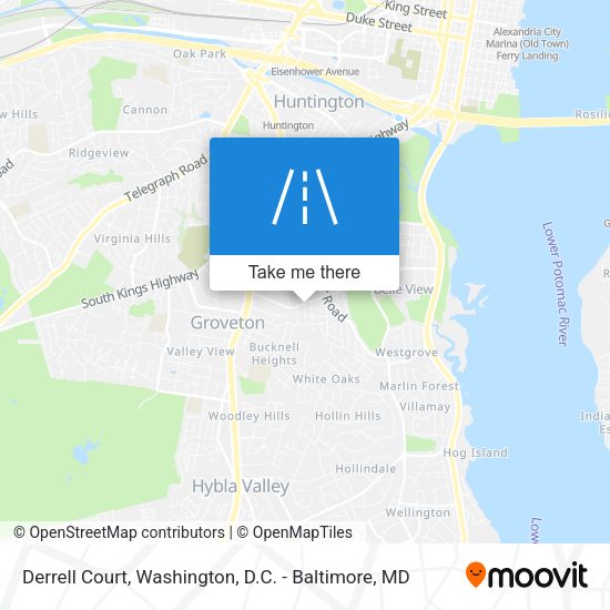 Derrell Court map
