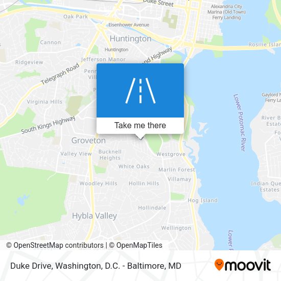 Mapa de Duke Drive