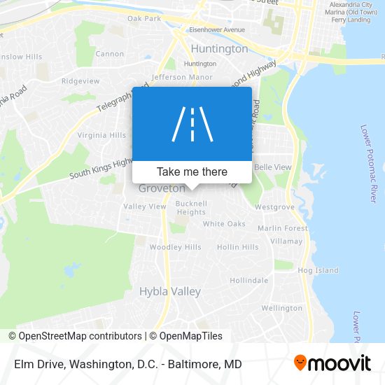 Mapa de Elm Drive